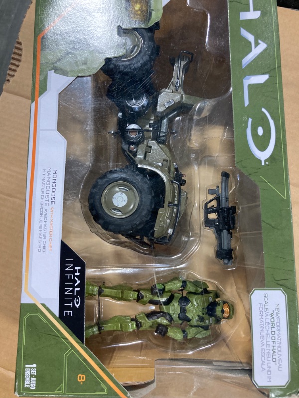 Photo 3 of HALO 4" “World of HALO” Figure & Vehicle – Mongoose with Master Chief 1 Count (Pack of 1)