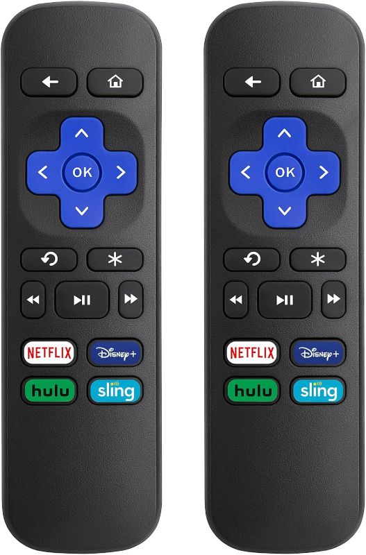 Photo 1 of (2 Pack) Replacement Remote Control for Roku Express, for Roku Premiere, for Roku Box, for Roku Player, for Roku 1 2 3 4 