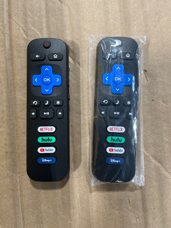 Photo 2 of (Pack of 2) Replacement Remote Control Only for Roku TV, Compatible for TCL Roku/Hisense Roku/Onn Roku/Philips Roku Smart TVs(Not for Stick and Box)