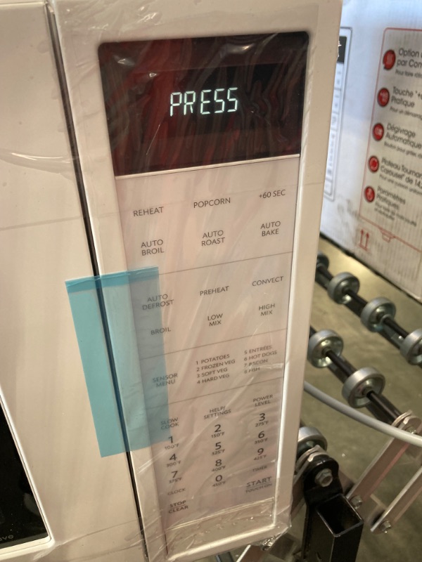 Photo 5 of 1.5 Cu. Ft. Countertop Convection Microwave in White, Built-in Capable with Sensor Cooking
