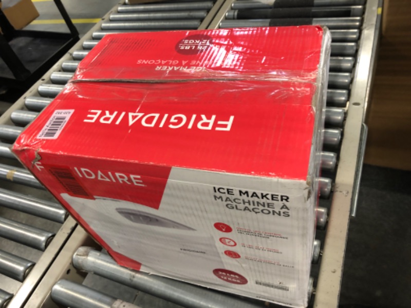Photo 1 of ***FOR PARTS ONLY NO RETURNS***Frigidaire - 26-Lb. Compact Ice Maker - White EFIC102-WHITE