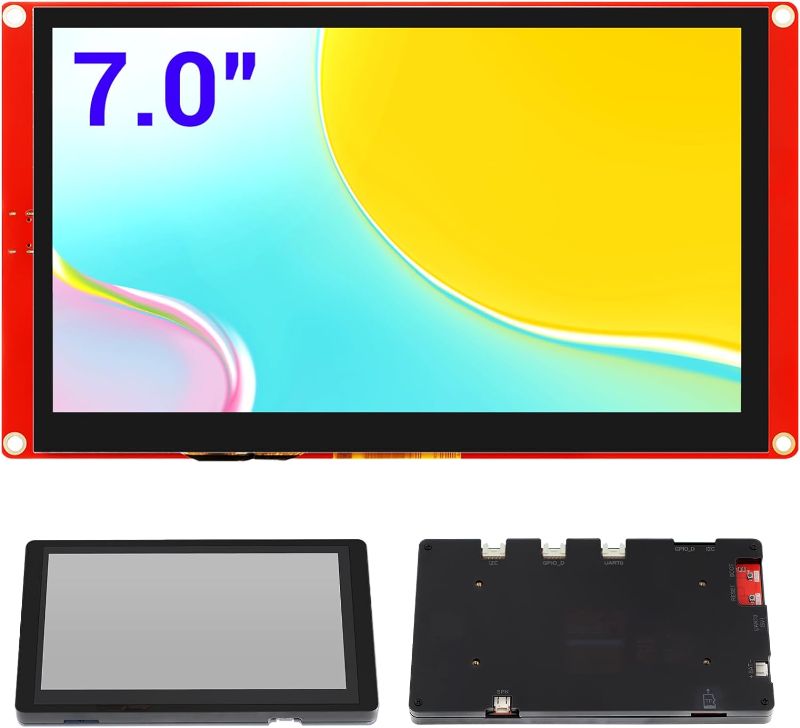 Photo 1 of ESP32 Touchscreen Monitor 7 Inch TFT LCD Touch Screen 800x480 SPI HMI Display ESP32-S3-WROOM (with Case)