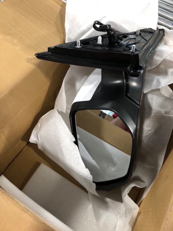 Photo 1 of A-Premium Passenger Side Power Door Mirror - Compatible with Honda Civic 2012-2013 - Non-Heated Manual Folding White Outside Rear View Mirror with Turn Signal - Replace# 76208TR2305 White Right Passenger Side