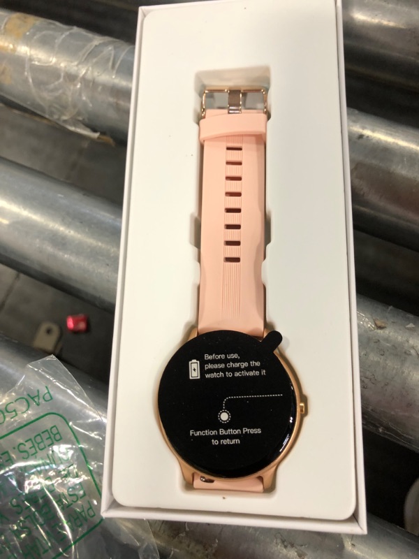 Photo 1 of AGPTEK Smart Watch for Women, Smartwatch for Android and iOS Phones IP68 Waterproof Activity Tracker with Full Touch Color Screen Heart Rate Monitor Pedometer Sleep Monitor, Pink