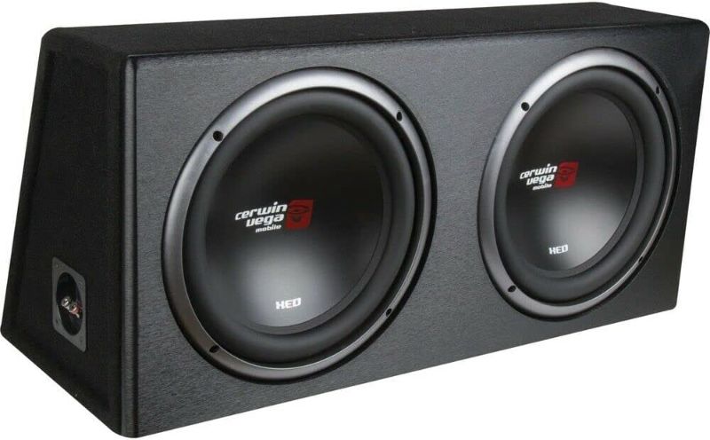 Photo 1 of Cerwin-Vega XED Dual 12 Inch Subwoofers Car Audio System - High Power 450W RMS Peak, 2 Ohm, Robust MDF Vented Enclosure, Superior Bass Performance for Car Audio Enthusiasts XE12DV
