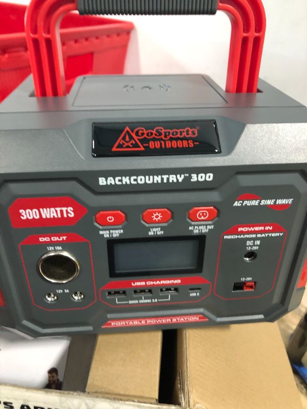 Photo 1 of ****USED***FOR PARTS ONLY***SOLD AS IS NO RETURNS***ALL SALES ARE FINAL*** Backcountry Portable Power Stations, 300W, 500W or 1000W - Solar Generator Lithium Backup Battery with Power Outlet, USB, Wireless Charging for Camping and Indoor Home Use