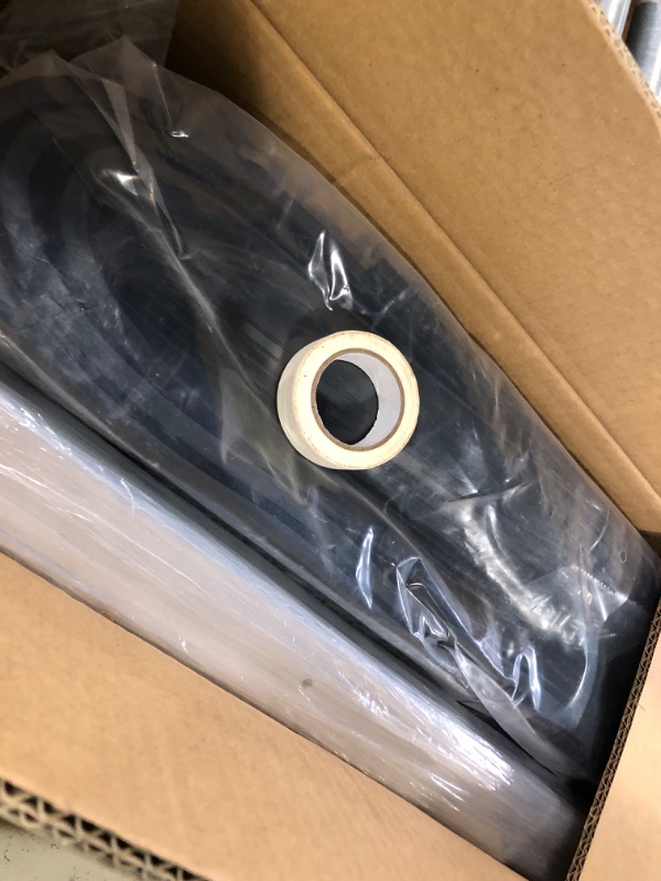 Photo 1 of Heavy-Duty U+O Ring Garage Door Seals Bottom Rubber Kit, with Garage Door Pre-Drilled Aluminum Track Retainer Base (10Ft/3m)