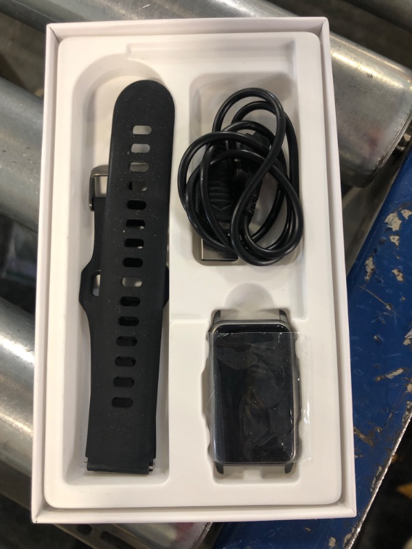 Photo 1 of Smart Watch Fitness Tracker with 24/7 Heart Rate, Blood Oxygen Blood Pressure Monitor Sleep Tracker 120 Sports Modes Activity Trackers Step Calorie Counter IP68 Waterproof for Andriod iPhone Women Men Black