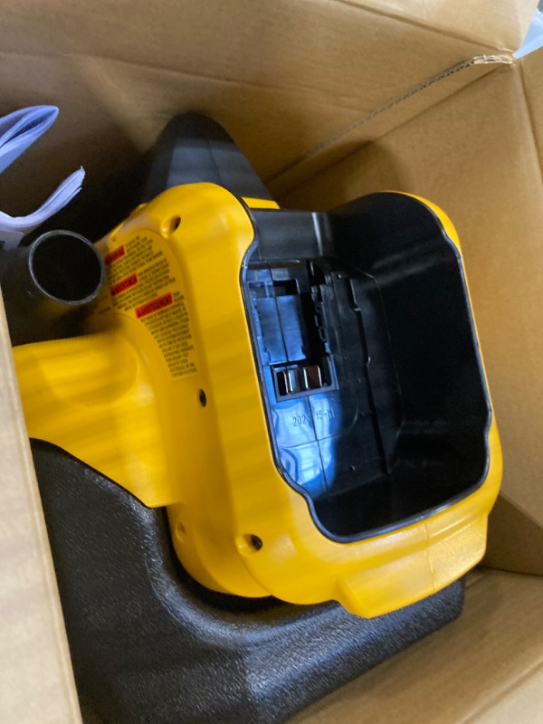 Photo 4 of ****NON FUNCTIONAL**** 
DEWALT 20V MAX Cordless Wet-Dry Vacuum, Tool Only (DCV580H),Black, Yellow, 17.10 Inch x 12.80 Inch x 12.30 Inch