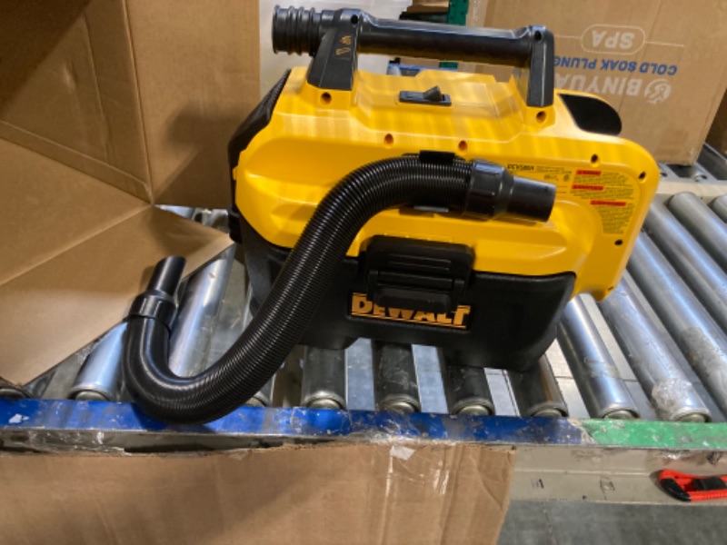 Photo 3 of ****NON FUNCTIONAL**** 
DEWALT 20V MAX Cordless Wet-Dry Vacuum, Tool Only (DCV580H),Black, Yellow, 17.10 Inch x 12.80 Inch x 12.30 Inch