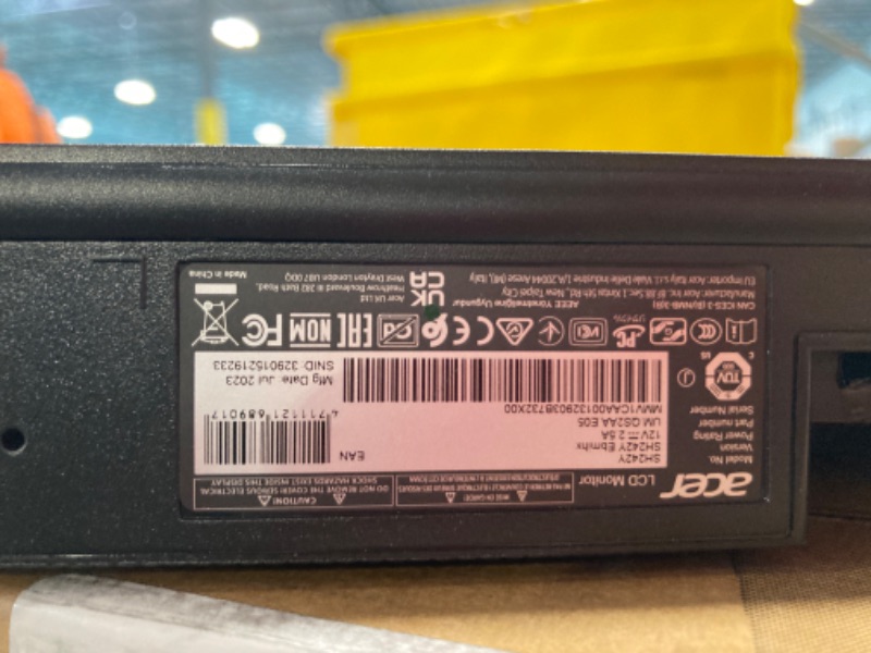 Photo 5 of Acer SH242Y Ebmihx 23.8" FHD 1920x1080 Home Office Ultra-Thin IPS Computer Monitor AMD FreeSync 100Hz Zero Frame Height/Swivel/Tilt Adjustable Stand Built-in Speakers HDMI 1.4 & VGA Port FHD 23.8-inch