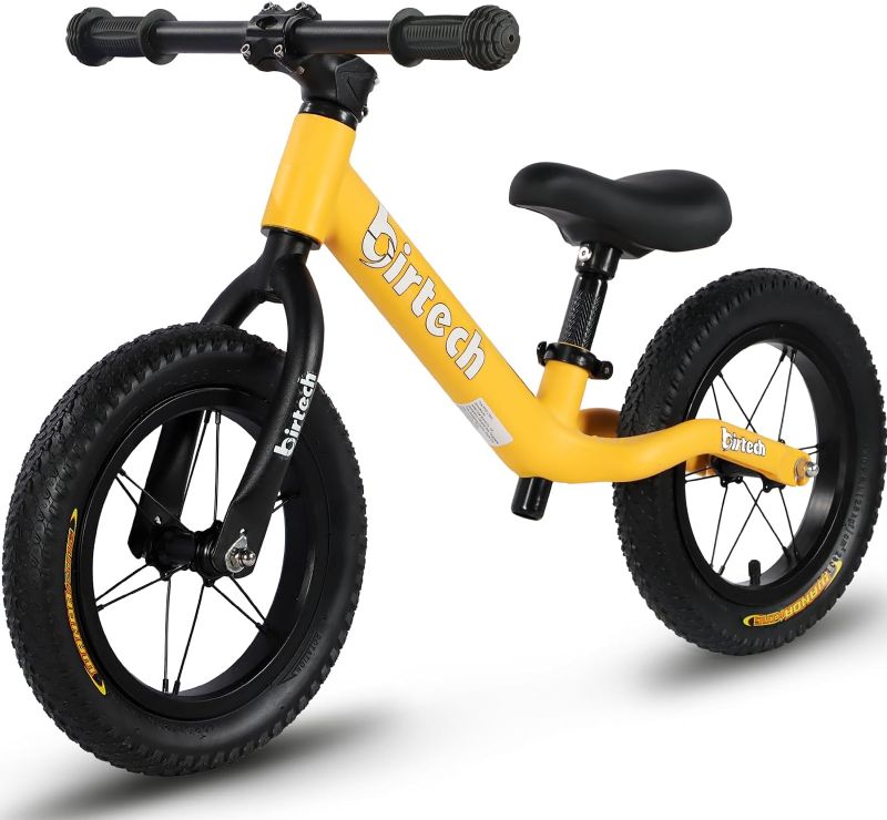 Photo 1 of 12" Balance Bike for 2, 3, 4, 5 Year Old Boys and Girls, Lightweight Nylon Frame Toddler Training Bike No Pedal Bikes for Kids with Adjustable Seat and Air Tires
