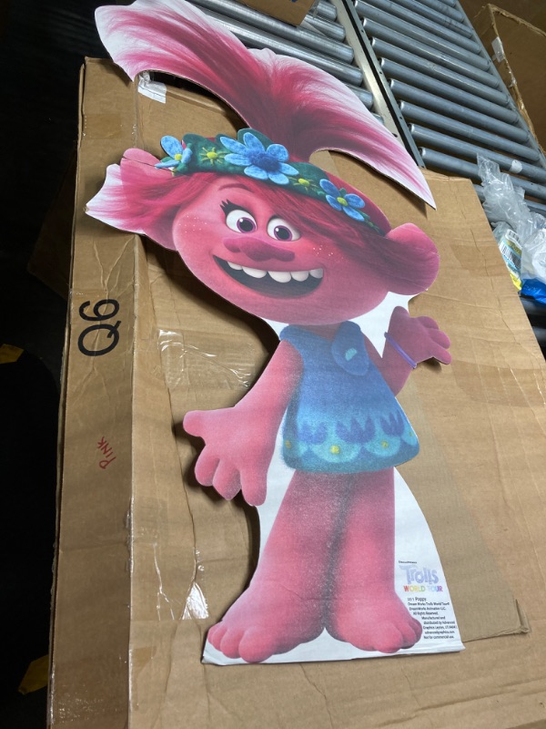 Photo 3 of Advanced Graphics Poppy Life Size Cardboard Cutout Standup - Trolls World Tour (2020 Film) Poppy One Size