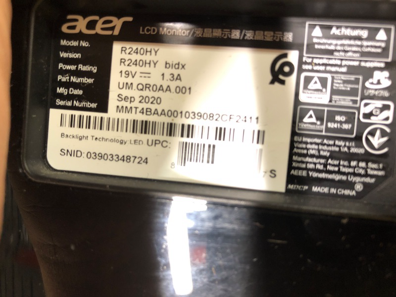 Photo 4 of Acer R240HY