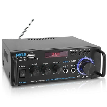 Photo 1 of Pyle Wireless Stereo Power Amplifier - Blue Series Compact and Audio Streaming
