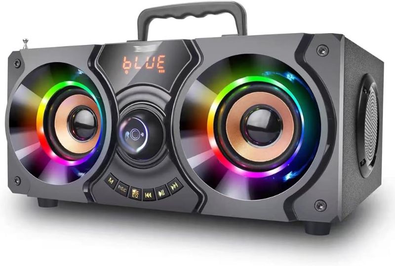 Photo 1 of ****USED*** Bluetooth Speakers with Subwoofer 60w Portable Wireless Boombox Outdoor Bass Party Column Support Radio Led Lights
