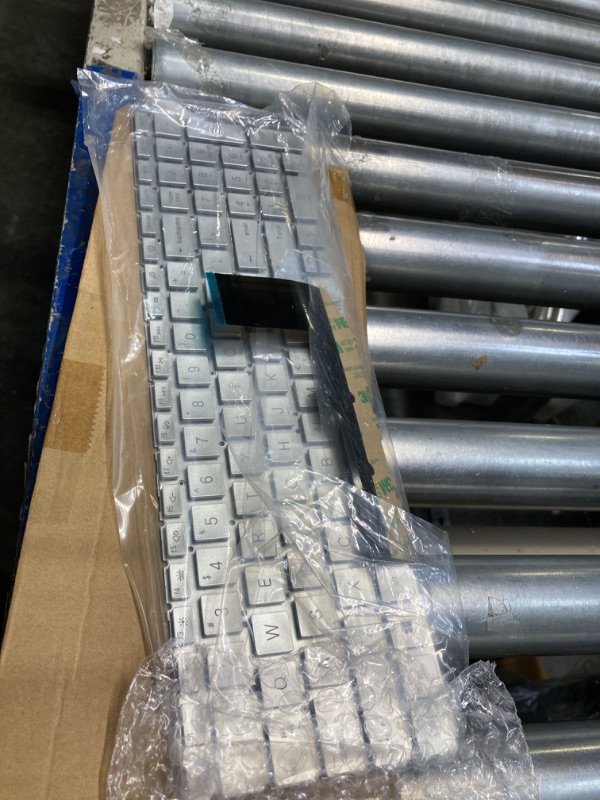 Photo 2 of TLBTEK Silver Keyboard Replacement with Backlight Compatible with HP Envy X360 15-ED 15-EE 15T-ED 15M-EE 15M-EE0013DX 15M-EE0023DX 15M-ED 15M-ED0023DX 15Z-EE,Envy 17-CH 17m-CH 17-CG Series Laptop
