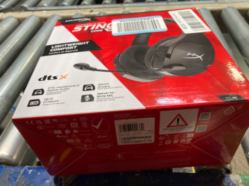 Photo 2 of HyperX Cloud Stinger Core – Wireless Lightweight Gaming Headset, DTS Headphone:X spatial audio, Noise Cancelling Microphone, For PC, Black Black Wireless Stinger Core