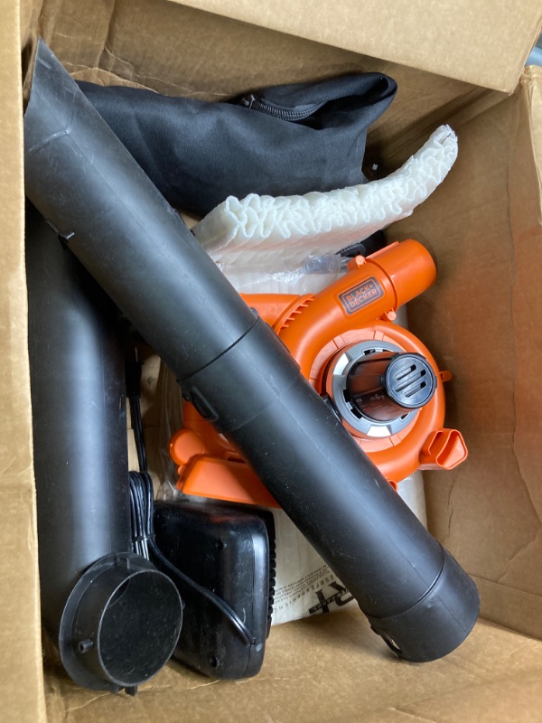 Photo 3 of **PARTS ONLY *****DIRTY*** BLACK+DECKER 40V Leaf Blower/Leaf Vacuum Kit, Cordless (LSWV36) Blower/Vaccum Kit