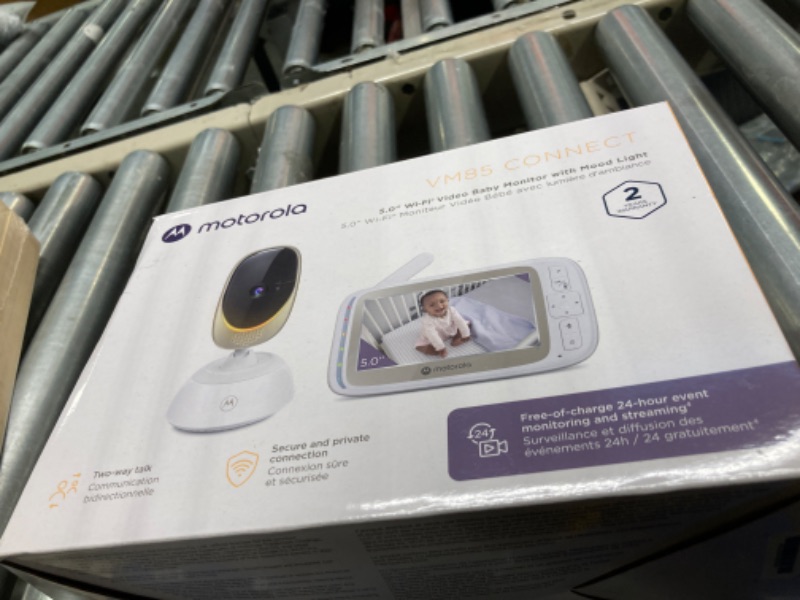 Photo 6 of Motorola Baby Monitor VM85 - Indoor WiFi Video with Camera & Mood Light - HD 720p, Connects to Nursery App, 1000ft Range, 2-Way Audio, Remote Pan, Digital Tilt-Zoom, Temp, Lullabies, Night Vision
