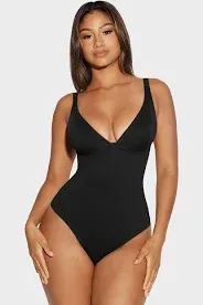 Photo 1 of Feelingirl V Neck Tummy Control Thong Bodysuit Large