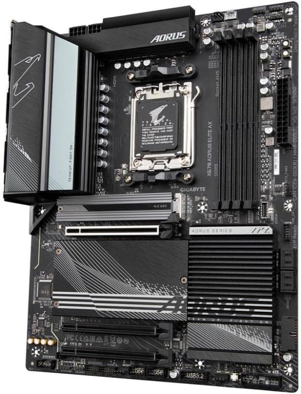 Photo 1 of ****USED** Micro Center AMD Ryzen 9 7900X 12-Core 24-Thread Unlocked Desktop Processor Bundle with GIGABYTE X670 AORUS Elite AM5 DDR5 PCIe 5.0 WiFi 6E ATX Motherboard AMD Ryzen 9 7900X + X670 AORUS ELITE AX ATX ****USED*** 