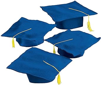 Photo 1 of 10 Pieces Kid's Felt Elementary, Kindergarten, Pre-School Graduation Mortarboard Caps, Felt