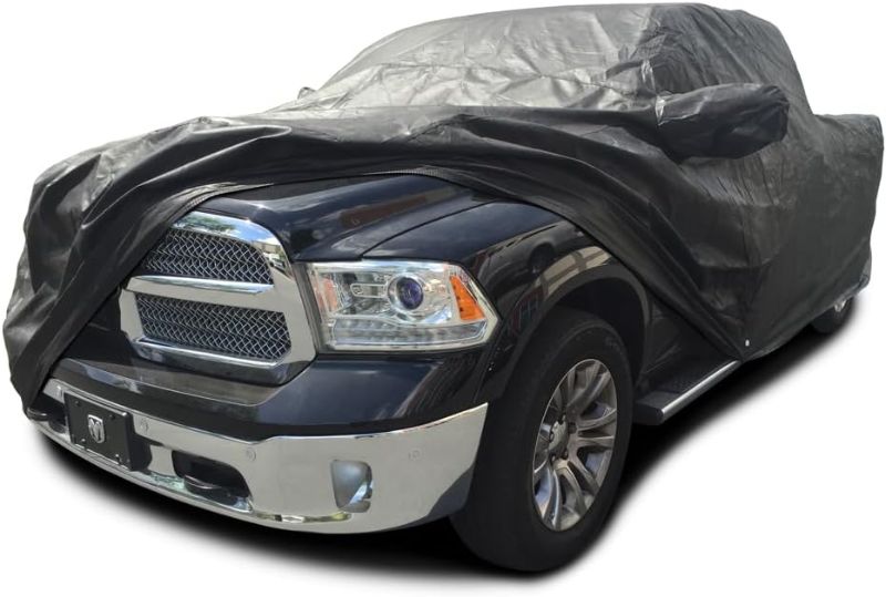 Photo 1 of Custom Fit 1998-2018 Dodge Ram 1500 2500 3500 Crew Cab 6.5 ft Short Bed Truck Car Cover Black