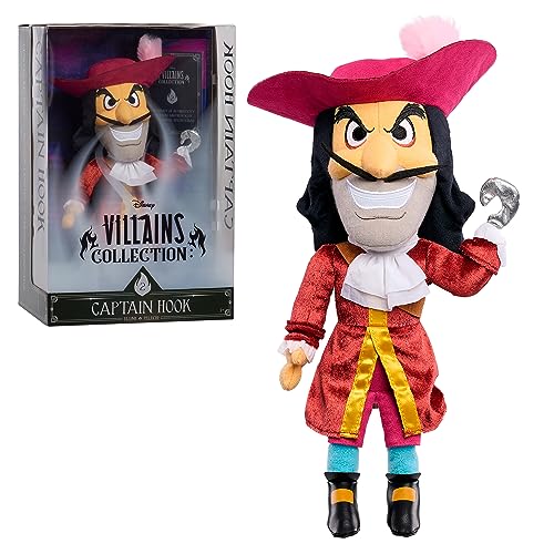 Photo 1 of Disney Villains Collection: Captain Hook Plush, 13-inch Collectible Plush Doll, Kids Toys for Ages 3 up, Amazon Exclusive by Just Play
