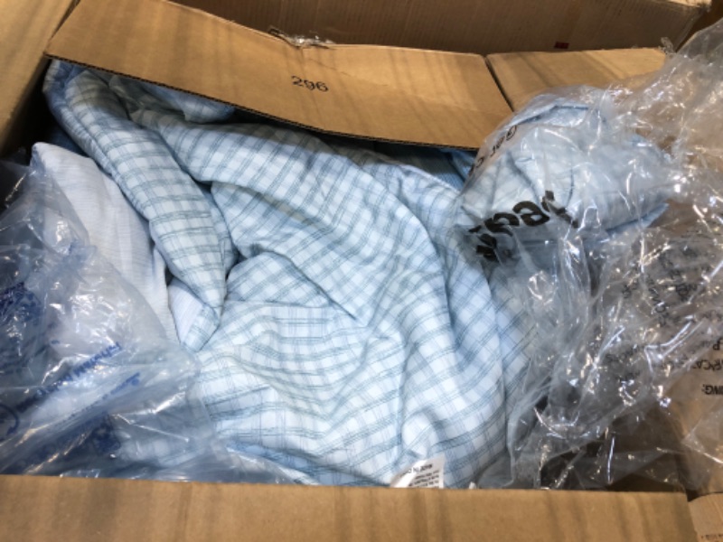 Photo 1 of Bedsure Plaid Comforter Set - Bedding Comforter Set Queen, Reversible Blue Buffalo Plaid Grid Comforter for All Season, 3 Pieces Soft Bed Set, Includes 2 Pillow Shams Queen 02 - Buffalo Plaid