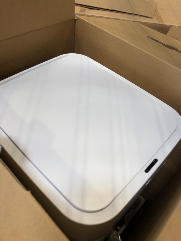 Photo 1 of Townew T1S Smart Trash Can,4.1 Gallon Automatic Garbage Bin with Self-Sealing and Self-Changing,Motion Sense Activated Trashcan for Kitchen Bathroom Office,Large,White T1S W