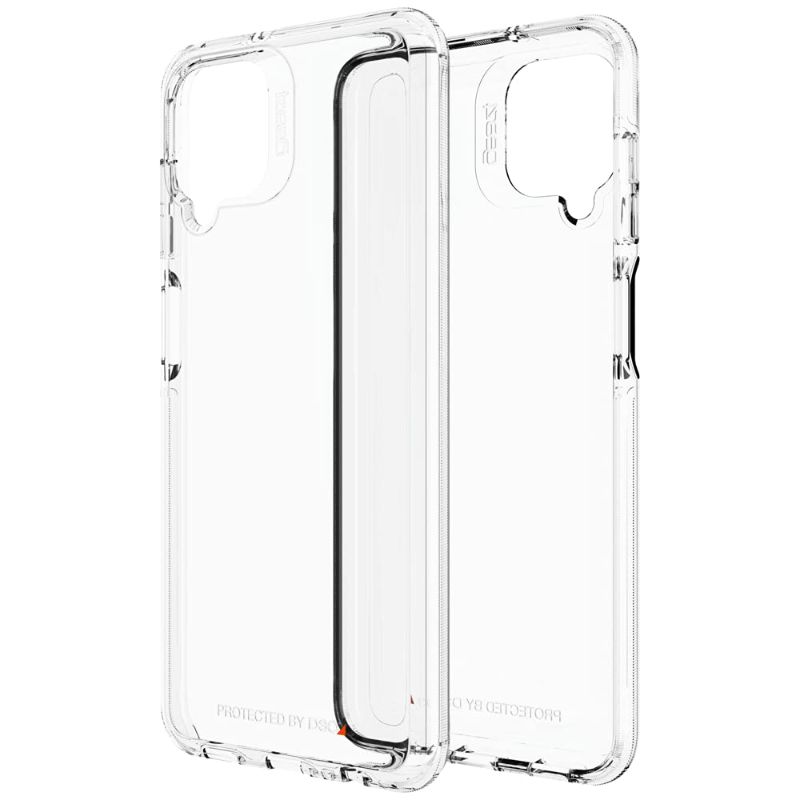 Photo 1 of 2 PCS **GEAR4 ZAGG CRYSTAL PALACE CASE WITH THE CLEAREST, THINNEST, MOST ADVANCED IMPACT PROTECTION MATERIAL IN THE WORLD [D3O CRYSTALEX] - FOR SAMSUNG GALAXY A12 - CLEAR, (702007688)
