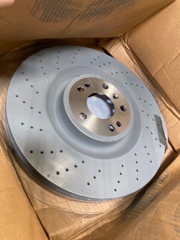 Photo 3 of Brembo 09.A959.21 UV Coated Pillar Vented drilled Rear Brake Rotor MERCEDES-BENZ OE# A1664230412