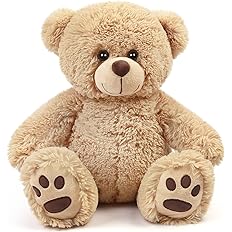 Photo 1 of LotFancy Teddy Bear Stuffed Animal, 17'' Large Brown Bear Plush Toy, Gift for Kids Girls Boys Babies, Cute Plushies Decoration
