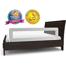 Photo 1 of ComfyBumpy 59 inch Extra Long Toddler Bed Rails - Baby Bed Rail Guard for Kids, Twin, Full, King and Queen Beds - Adjustable Bed Rail for Toddlers - Baby Bed Side Bedrails - Gray, XL (59" x 19.5")
