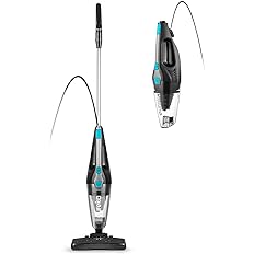 Photo 1 of Eureka Home Lightweight Mini Cleaner for Carpet and Hard Floor Corded Stick Vacuum with Powerful Suction for Multi-Surfaces, 3-in-1 Handheld Vac, Blaze Blue
