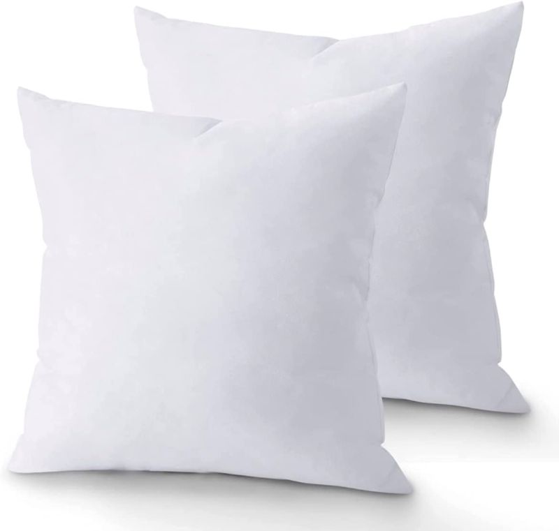 Photo 1 of 18 x 18 Throw Pillow Insert - Pack of 2 White