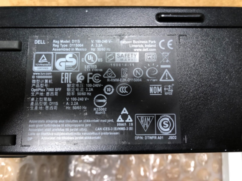 Photo 1 of DELL Optiplex 7060 | Intel 8th Gen i5-8500 (6 Core) | 16GB 2666MHz DDR4 | 256GB Solid State Drive SSD | Win 10 Pro | Small Form Factor (Renewed)']