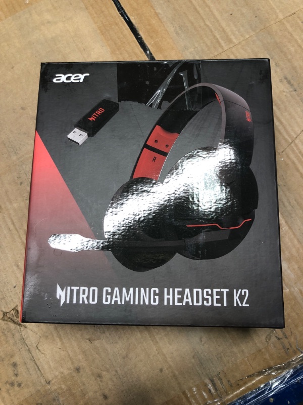 Photo 2 of acer K2 Pro Wireless Gaming Headset- Immersive 1.96" Driver Sound, Advanced Noise-Cancelling Mic, Epic 100H Playtime, Seamless PC, PS5, Xbox Integration, Ideal for Gaming, Office, Music Lovers-BR Black