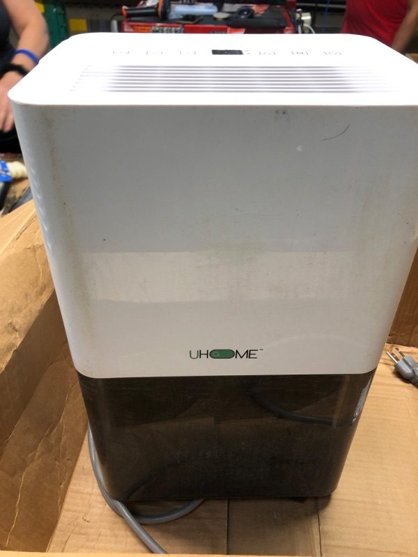 Photo 3 of 30 Pint Dehumidifier - for Basement with Activated Carbon Filter, Humidity Sensor, Auto Shut Off, Continuous Drainage Hose - Ideal Dehumidifiers for Home, 1500 Sq Ft Dehumidifiers
