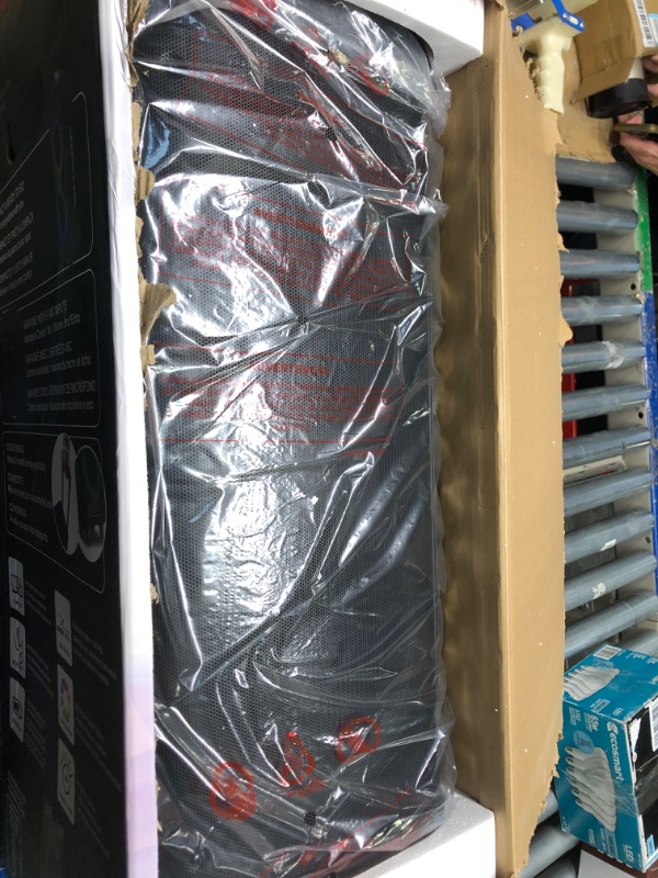 Photo 1 of Sharp PS-935 Party Speaker System with Microphone - Bluetooth Portable Loud Speaker - Luggage-Style Handle and Wheels!