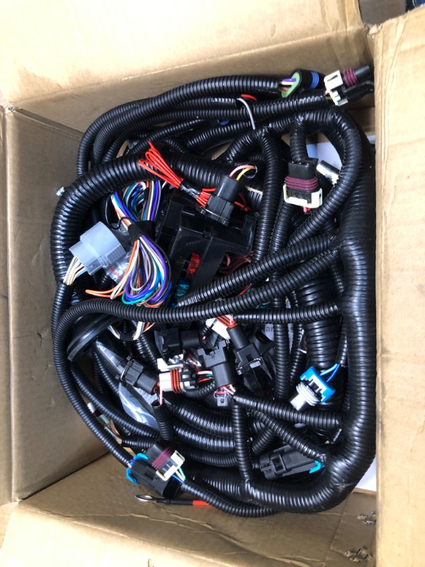 Photo 1 of Aumtoni 4L60E Engine Wiring Harness Standalone for 1997-2006 GM DBC LS1 Vortec Engines 4.8L 5.3L 6.0L, Add 8 x EV1 to Delphi, W/4L60E Transmission Drive by Cable