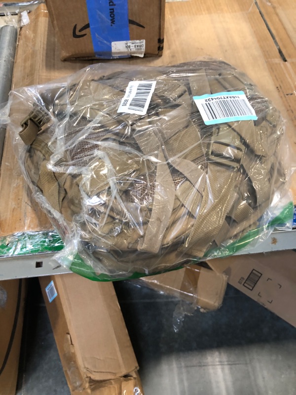 Photo 1 of WINCENT Multi Function Military Tactical Assault Backpack with Double Stitching, Braided Handle, and Laser Cut Mole Webbing for Gear Attachment, Tan 40L Tan