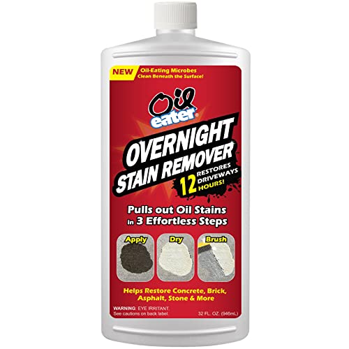 Photo 1 of 32 Oz. Overnight Stain Remover for Cleaning Oil Stains on Concrete, Driveway, Pavers and Garage Floors (1-Pack)
