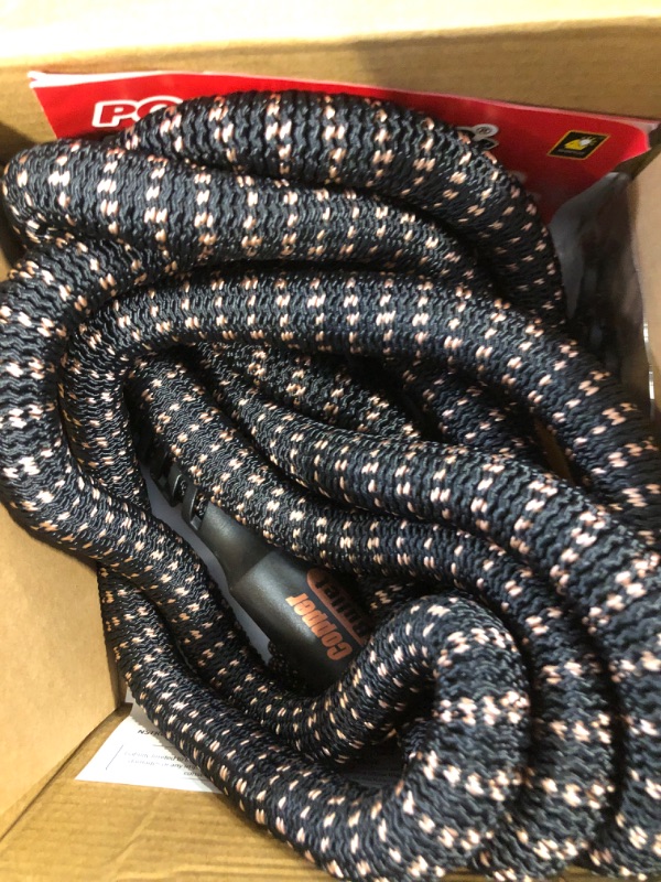 Photo 3 of Pocket Hose Copper Bullet Expandable Garden Hose w/10 Pattern Thumb Spray Nozzle AS-SEEN-ON-TV 25 FT 650psi 3/4 in Patented Lead-Free Ultra-Lightweight Solid Copper Anodized Aluminum Fittings No-Kink+