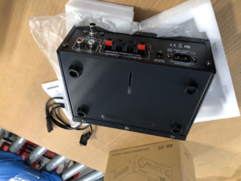 Photo 1 of ****USED**MISSING REMOTE*** AK45 Stereo Audio Amplifier,300W Home 2 Channel Wireless Bluetooth 5.0 Power Amplifier System, Home Amplifiers FM Radio, USB, SD Card, with Remote Control Home Theater Audio Stereo System