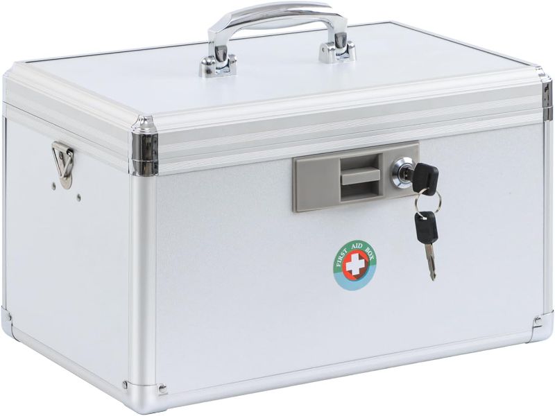 Photo 1 of "LIKE NEW"
KYODOLED X-Large Medicine Lock Box, Locked Medicine Box with Key, Children Safe Medication Storage, 14.8 x 8.9 x 8.9 Inch, White