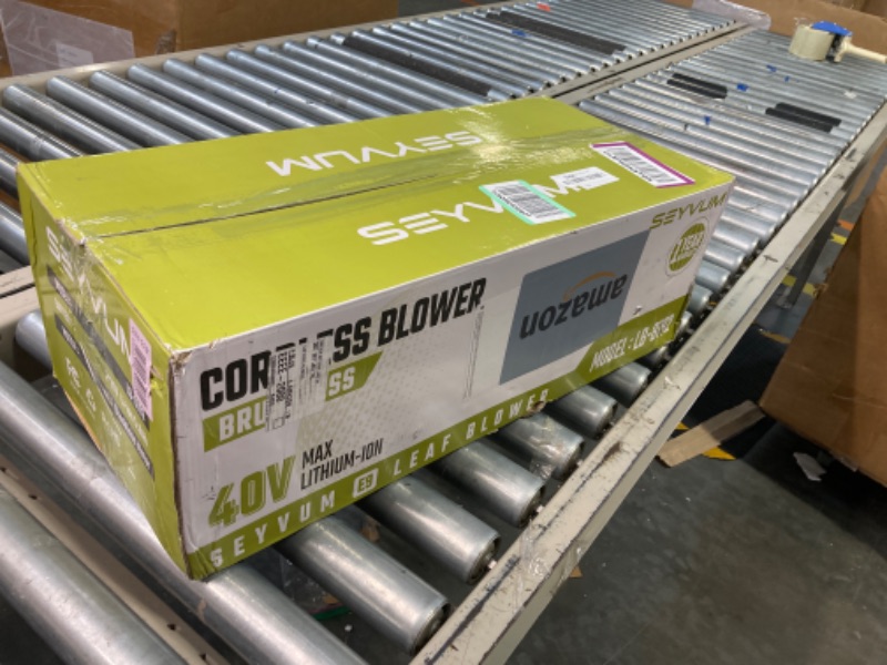 Photo 1 of "LIKE NEW"
SEYVUM Leaf Blower Cordless 40V - 650CFM 180MPH Brushless Electric Snow Blower with 2 X 5.0Ah Battery & Charger, Blowers for Lawn Care High-Power Variable Speed & Turbine Power Boost, Lightweight Leaf blower 40V
