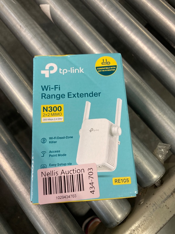 Photo 1 of TP-Link N300 WiFi Extender(RE105), WiFi Extenders Signal Booster for Home, Single Band WiFi Range Extender, Internet Booster, Supports Access Point, Wall Plug Design, 2.4Ghz only N300,External Antenna