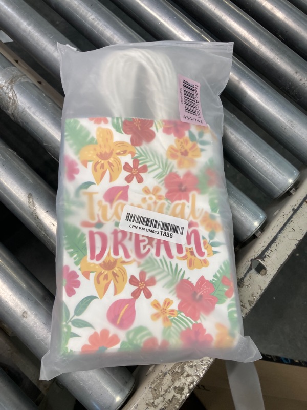 Photo 3 of ****USED*** 15 Pcs Hawaiian Themed gift bags Aloha Party Favor Bags Tropical Paper Goodie Bag Summer luau Treat Bags with Handles for Tiki Hawaiian Party Supplies Birthday Baby Shower Hawaii Themed